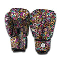 Graffiti Donut Pattern Print Boxing Gloves