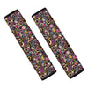 Graffiti Donut Pattern Print Car Seat Belt Covers