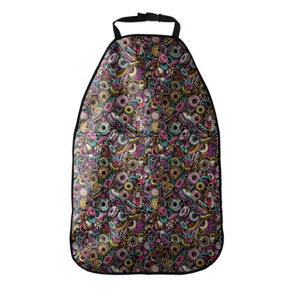 Graffiti Donut Pattern Print Car Seat Organizers