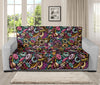 Graffiti Donut Pattern Print Futon Protector