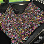 Graffiti Donut Pattern Print Pet Car Back Seat Cover