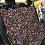 Graffiti Donut Pattern Print Pet Car Back Seat Cover