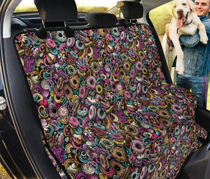 Graffiti Donut Pattern Print Pet Car Back Seat Cover