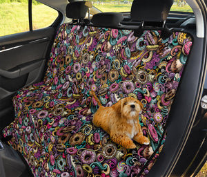 Graffiti Donut Pattern Print Pet Car Back Seat Cover