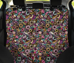 Graffiti Donut Pattern Print Pet Car Back Seat Cover