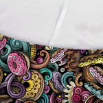 Graffiti Donut Pattern Print Sofa Cover