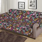 Graffiti Donut Pattern Print Sofa Protector