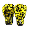 Graffiti Happy Emoji Pattern Print Boxing Gloves