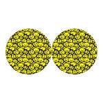 Graffiti Happy Emoji Pattern Print Car Coasters