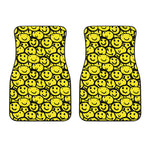 Graffiti Happy Emoji Pattern Print Front Car Floor Mats