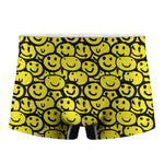 Graffiti Happy Emoji Pattern Print Men's Boxer Briefs