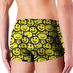 Graffiti Happy Emoji Pattern Print Men's Boxer Briefs