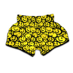 Graffiti Happy Emoji Pattern Print Muay Thai Boxing Shorts