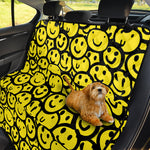 Graffiti Happy Emoji Pattern Print Pet Car Back Seat Cover