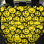 Graffiti Happy Emoji Pattern Print Pet Car Back Seat Cover