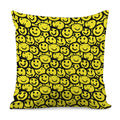 Graffiti Happy Emoji Pattern Print Pillow Cover