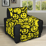 Graffiti Happy Emoji Pattern Print Recliner Protector