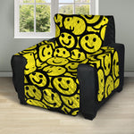 Graffiti Happy Emoji Pattern Print Recliner Protector