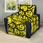 Graffiti Happy Emoji Pattern Print Recliner Protector