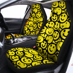 Graffiti Happy Emoji Pattern Print Universal Fit Car Seat Covers