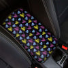 Graffiti Heart Pattern Print Car Center Console Cover