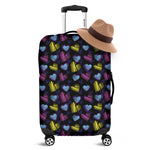 Graffiti Heart Pattern Print Luggage Cover