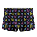 Graffiti Heart Pattern Print Men's Boxer Briefs