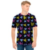 Graffiti Heart Pattern Print Men's T-Shirt