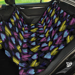 Graffiti Heart Pattern Print Pet Car Back Seat Cover