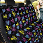 Graffiti Heart Pattern Print Pet Car Back Seat Cover