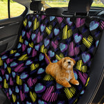 Graffiti Heart Pattern Print Pet Car Back Seat Cover