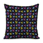 Graffiti Heart Pattern Print Pillow Cover