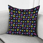Graffiti Heart Pattern Print Pillow Cover