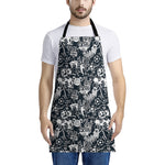 Graffiti Monster Characters Print Apron