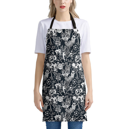 Graffiti Monster Characters Print Apron