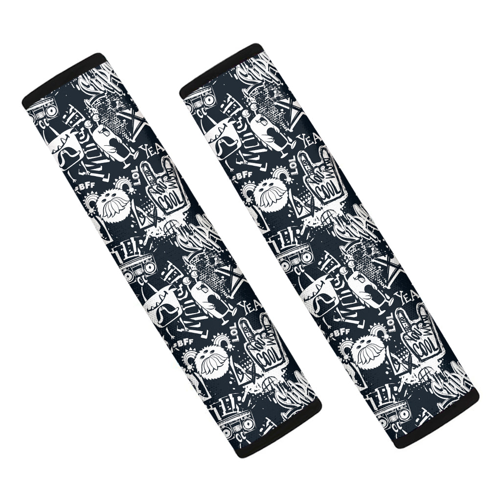 Graffiti Monster Characters Print Car Seat Belt Covers