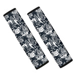 Graffiti Monster Characters Print Car Seat Belt Covers