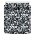 Graffiti Monster Characters Print Duvet Cover Bedding Set