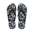 Graffiti Monster Characters Print Flip Flops