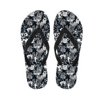Graffiti Monster Characters Print Flip Flops