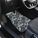 Graffiti Monster Characters Print Front and Back Car Floor Mats