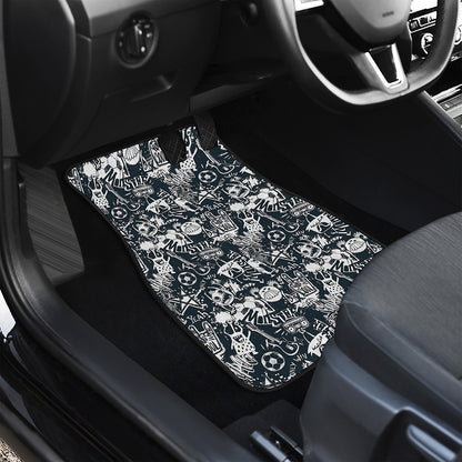 Graffiti Monster Characters Print Front Car Floor Mats