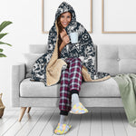 Graffiti Monster Characters Print Hooded Blanket