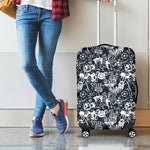 Graffiti Monster Characters Print Luggage Cover