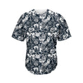Graffiti Monster Characters Print Men's Baseball Jersey