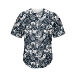 Graffiti Monster Characters Print Men's Baseball Jersey