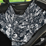 Graffiti Monster Characters Print Pet Car Back Seat Cover