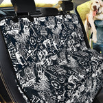 Graffiti Monster Characters Print Pet Car Back Seat Cover