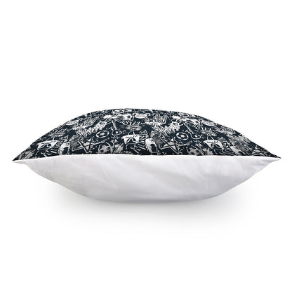 Graffiti Monster Characters Print Pillow Cover