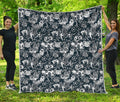Graffiti Monster Characters Print Quilt